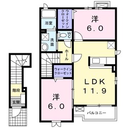 ベルアンジュの物件間取画像